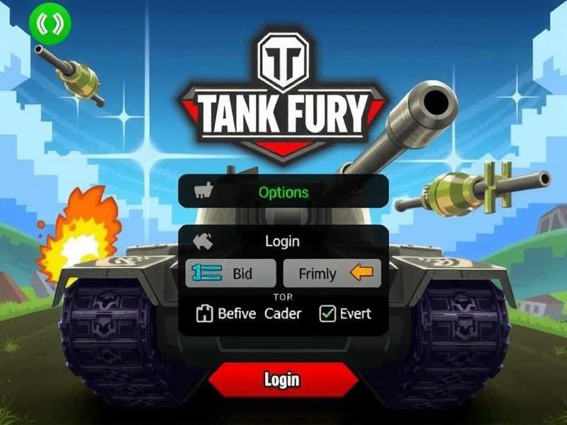 Tank Fury account login methods Tank Fury login screen options